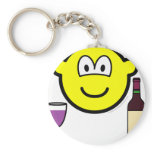 Wine drinking buddy icon   keychains
