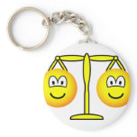 Libra emoticon Zodiac sign  keychains
