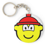 Bobble hat buddy icon   keychains