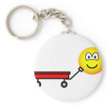 Red wagon emoticon   keychains