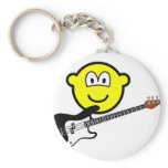 Bass playing buddy icon   keychains