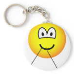 Flossing emoticon Dental floss  keychains