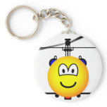 Helicopter emoticon   keychains