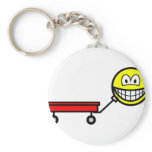Red wagon smile   keychains