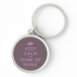[Two hearts] keep calm and think of nana  Keychains