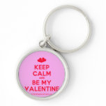 [Two hearts] keep calm and be my valentine  Keychains