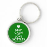 [Smile] keep calm and love skittles  Keychains