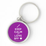 [Skateboard] keep calm and love bff [Love heart]  Keychains
