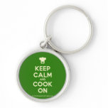 [Chef hat] keep calm and cook on  Keychains
