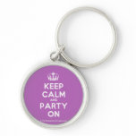 [Dancing crown] keep calm and party on  Keychains