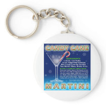 Keychains - Candy Cane Martini Art
