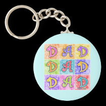 Keychains - DAD Pop Art keychains