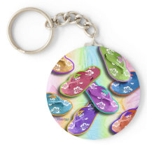 Keychains - FLIP FLOPS Pop Art