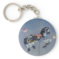 Keychains - Grey Mare Carousel Horse