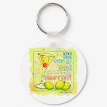 Keychains - Lemon Drop Martini by TheMartiniDiva Keychains - Lemon Drop Martini