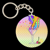 Keychains - Maxxed Pop Art Martini keychains