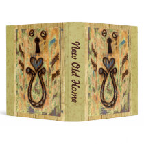 Keyhole & Heart Vinyl Binders
