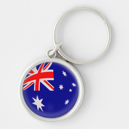 Keyring Australia Australian flag Keychain Zazzle