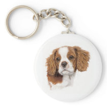 Keyring : Blenheim cavalier king charles spaniel Keychains