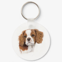 Keyring : Blenheim cavalier king charles spaniel keychains