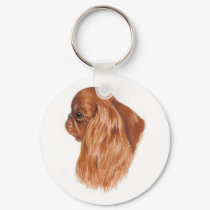 Keyring : English toy ( king charles) spaniel keychains