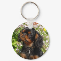 Keyring : King charles spaniel / English toy dog keychains