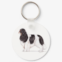 Keyring: King charles spaniel ( english toy) keychains