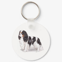 Keyring : Tricolour Cavalier King charles spaniel keychains by kcpetcollectables Keyring : Tricolour Cavalier King charles spaniel keychains