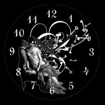 Keys And Fairy Wings wall clocks