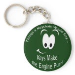 Keys Make the Engine Purr Keychain
