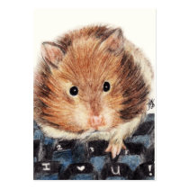 Keys to My Heart (Hamster) ACEO Art Trading Cards business cards by jaisjewels Keys to My Heart (Hamster) ACEO Art Trading Cards business cards