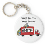 keys to new house, garage, storage key chains