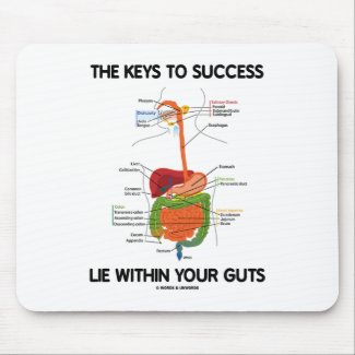 Keys To Success Lie Within Your Guts (Digestive) mousepad