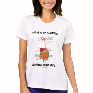 Keys To Success Lie Within Your Guts (Digestive) shirt