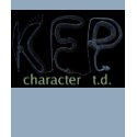 KFP character TD T-shirt (dark version)