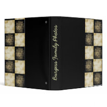 Khaki and Black block grunge family photo album binders by VampOut Khaki and Black block grunge family photo album binders