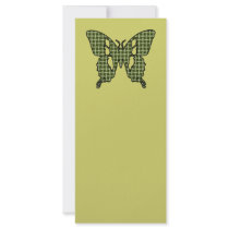 Khaki Butterfly rack cards by SocialButterflies Khaki Butterfly rack cards