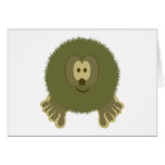 Khaki Pom Pom Pal Card