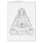 Khandro Rig'dzin Takmo Line Drawing [card]