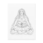 Khandro Rig'dzin Takmo Line Drawing [postcard]