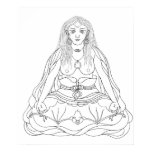 Khandro Rig'dzin Takmo Line Drawing [poster]