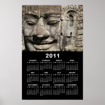 Khmer Stone Face 2011 Calendar ... Cambodia Poster