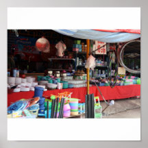 Khon Kaen Sidewalk Market Print