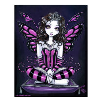 "Khristyn" Pink Princess Fairy Art Poster