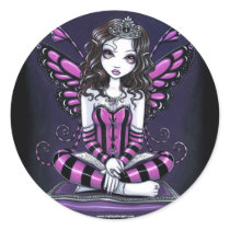 "Khristyn" Pink Princess Fairy Art Stickers
