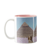 KHUFU PYRAMID AND SPHINX MUG
