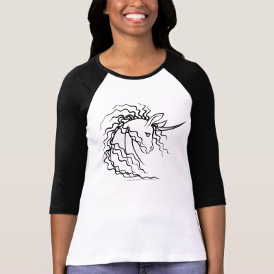 Ki-Rin (Japanese Unicorn) - Black &amp; White T-shirt by