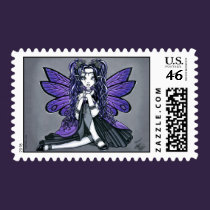 "Kiara" Gothic Butterfly Fairy Princess Postage postage