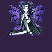 "Kiara" Purple Gothic Butterfly Fairy Princess Top t-shirts