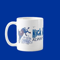 Kick Ass Democrat Blue Donkey Kick Mug 